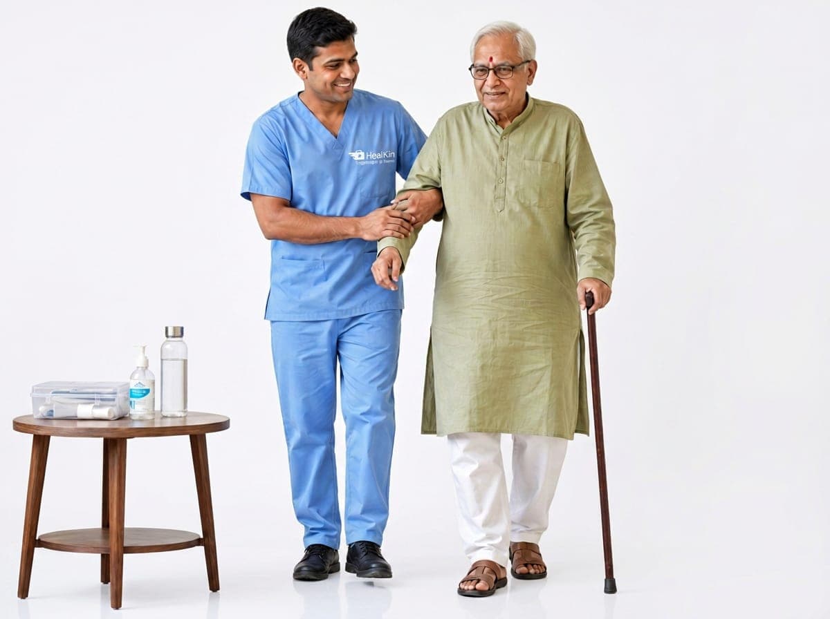 Bedside Care & Monitoring at home in Mumbai — Healkin nurses