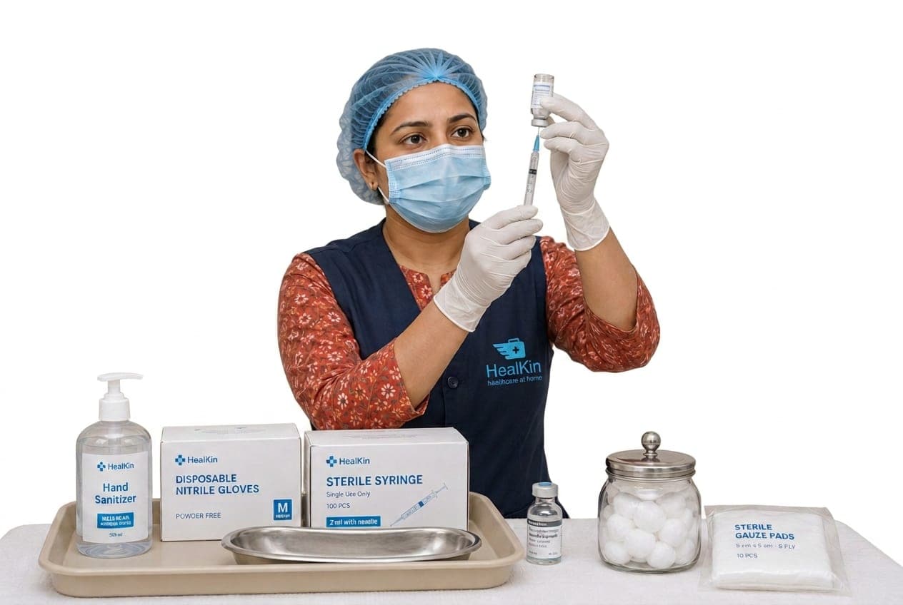 Injections at home in Mumbai — Healkin nurses